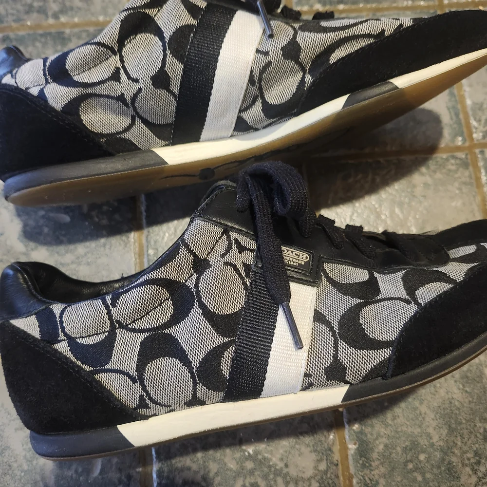 Coach Black and Gray Sneakers - Picture 2 of 3